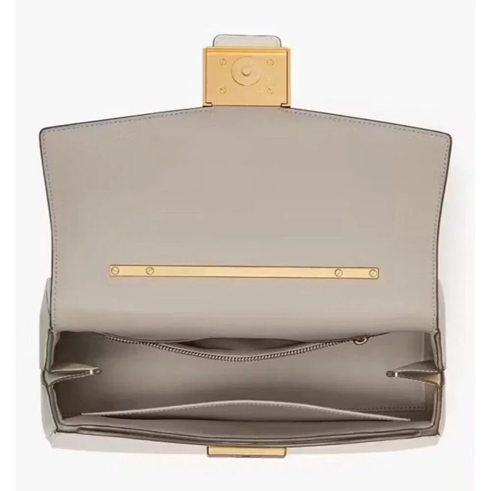 kate spade New York Katy Textured Leather Bamboo Medium Top Handle Satch… - Picture 4 of 11